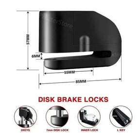 Candado Antirrobo para Moto 🔐 Bloqueo de Freno con Alarma