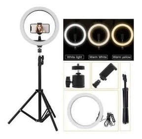 Aro de Luz LED Profesional con Trípode Ajustable – Iluminación Perfecta 💡