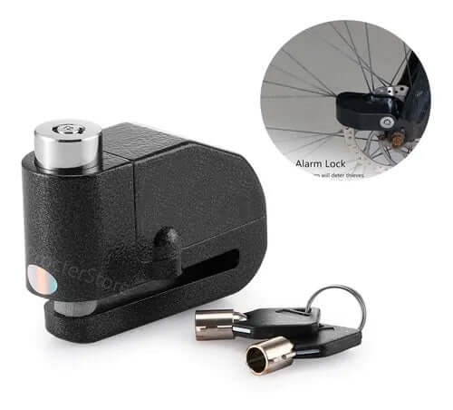 Candado Antirrobo para Moto 🔐 Bloqueo de Freno con Alarma
