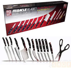 Set de Cuchillos Profesionales Miracle Blade 🔪 13 Piezas de Corte Preciso