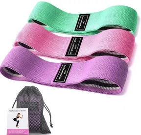 Bandas Elásticas de Resistencia para Glúteos 🍑 Set de 3 Bandas Fitness para Ejercicio