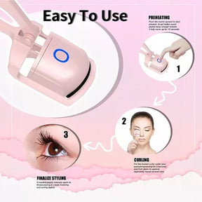 Rizador de Pestañas Eléctrico Recargable USB – Curvado Natural y Duradero 👁️