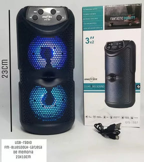 Parlante Portátil Bluetooth Greatnice 🔊 Doble Parlante Sonido Potente