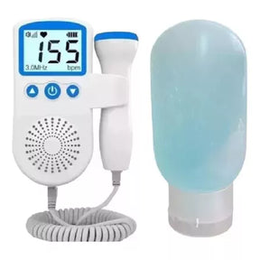 Monitor Doppler Fetal Portátil 👶 Escucha los Latidos del Bebé en Casa - Azul