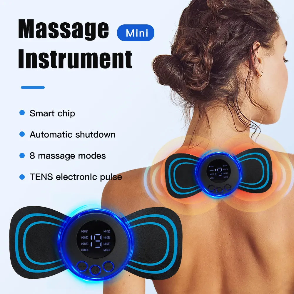 Mini Parche Masajeador Eléctrico para Alivio del Dolor 💆‍♂️