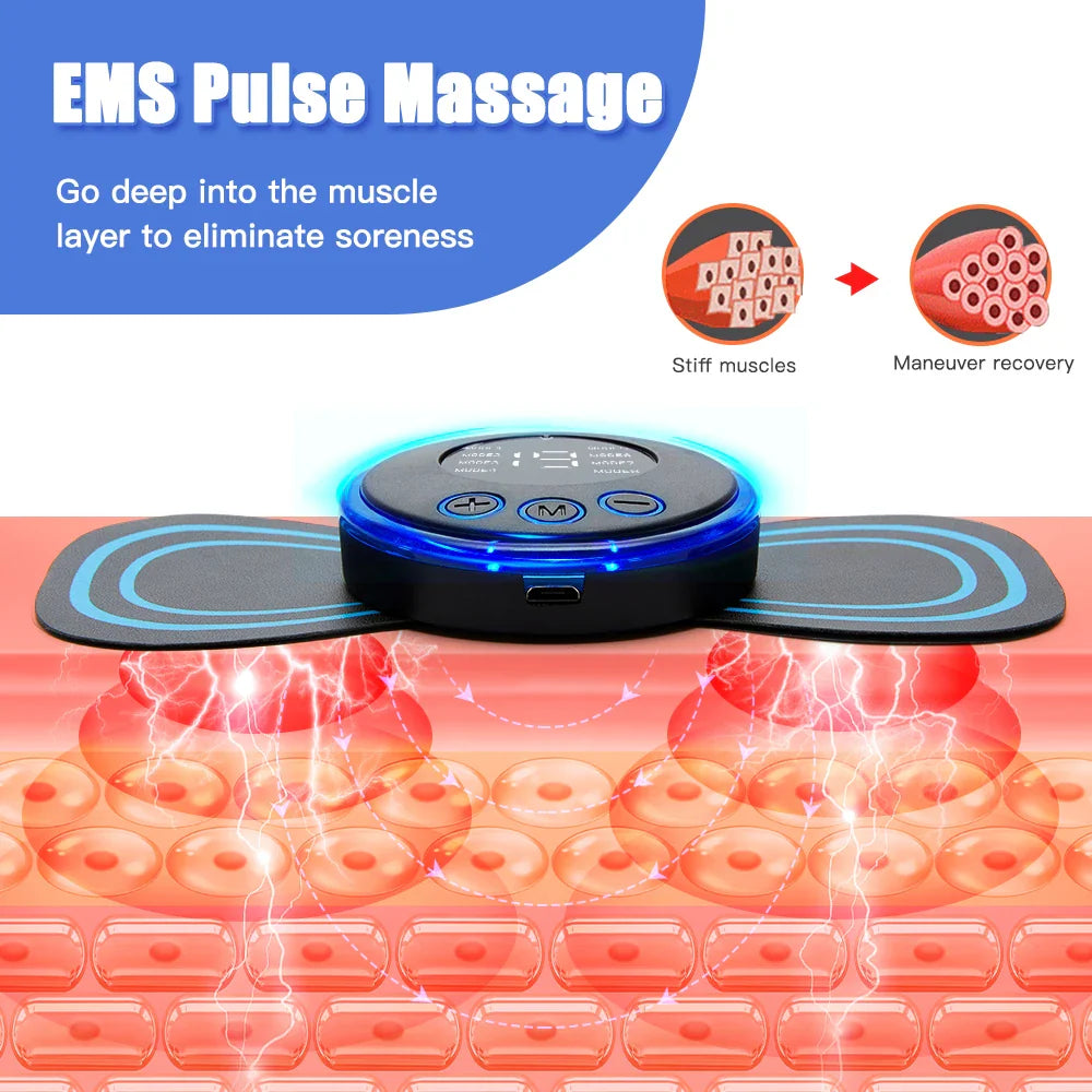 Mini Parche Masajeador Eléctrico para Alivio del Dolor 💆‍♂️