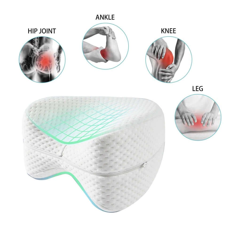 Almohada entre Piernas para Dormir Mejor 💤 Alivia Espalda y Cadera