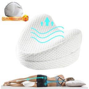 Almohada entre Piernas para Dormir Mejor 💤 Alivia Espalda y Cadera