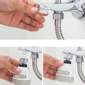 Cabezal Giratorio 360° para Grifo 🚰 Ahorra Agua y Facilita el Lavado