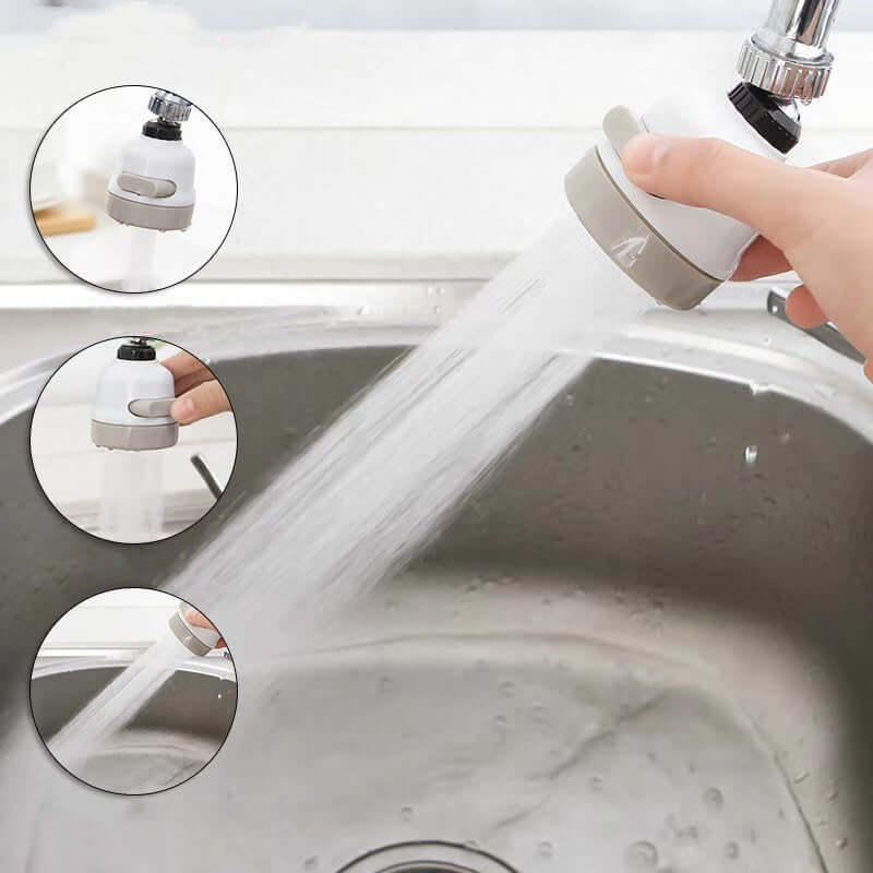 Cabezal Giratorio 360° para Grifo 🚰 Ahorra Agua y Facilita el Lavado