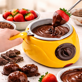 Fondue de Chocolate Eléctrico 🍓 Máquina para Derretir Chocolate Fácil y Rápido