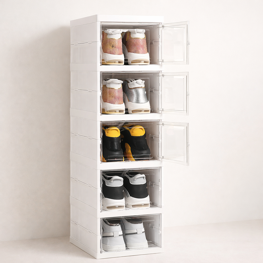 Organizador Zapatero Plegable de 6 Niveles 👟 Ahorra Espacio y Mantén el Orden