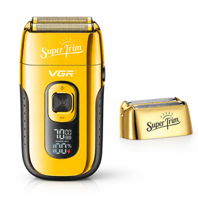 Afeitadora Profesional VGR V-332 Dorada – Recargable con Pantalla LED ✂️