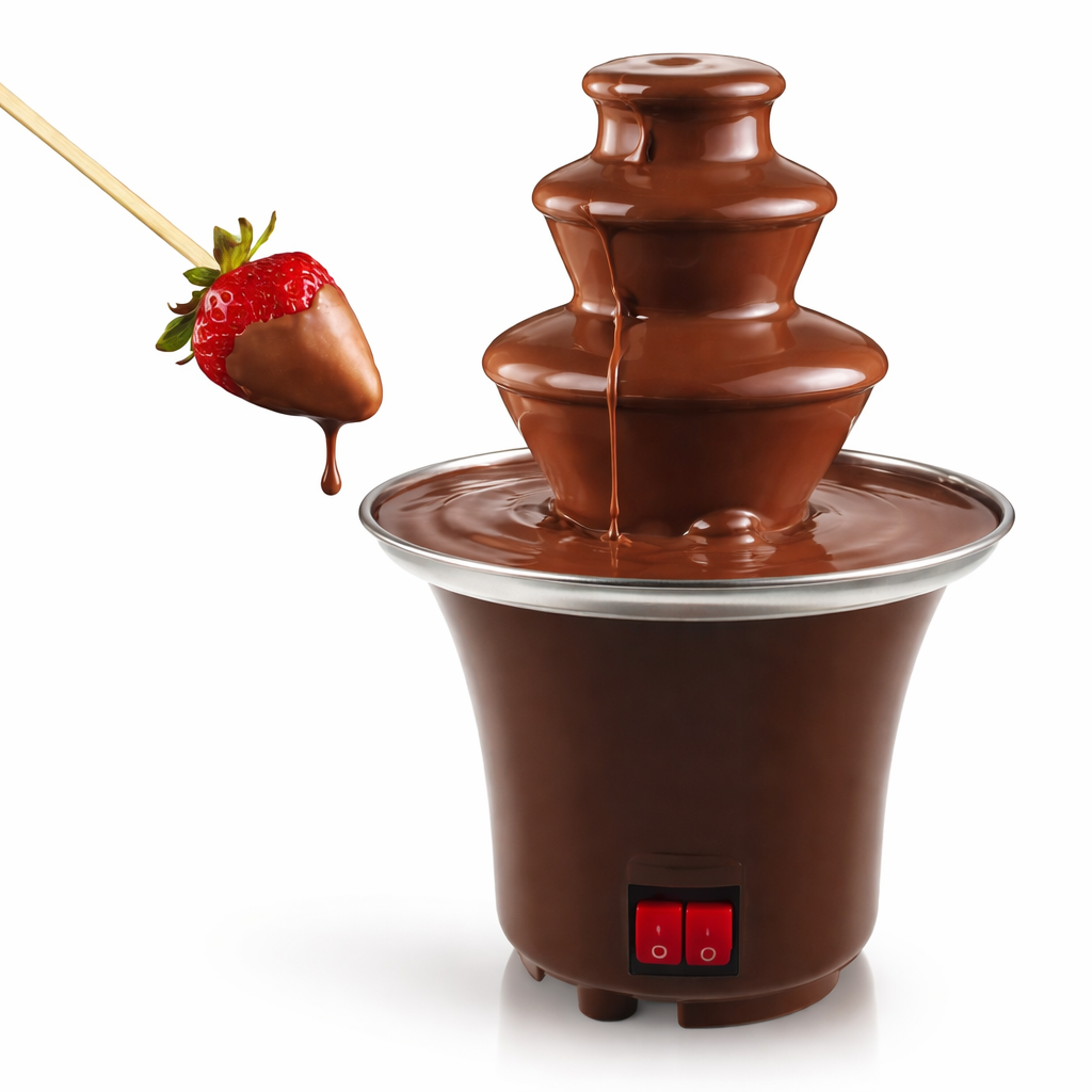 Mini Fuente de Chocolate 🍫 3 Niveles Ideal para Fiestas y Postres