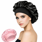 Gorro de Satén para Dormir 🌙 Protege Cabello Rizado, Crespo y Ondulado sin Frizz