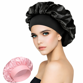 Gorro de Satén para Dormir 🌙 Protege Cabello Rizado, Crespo y Ondulado sin Frizz