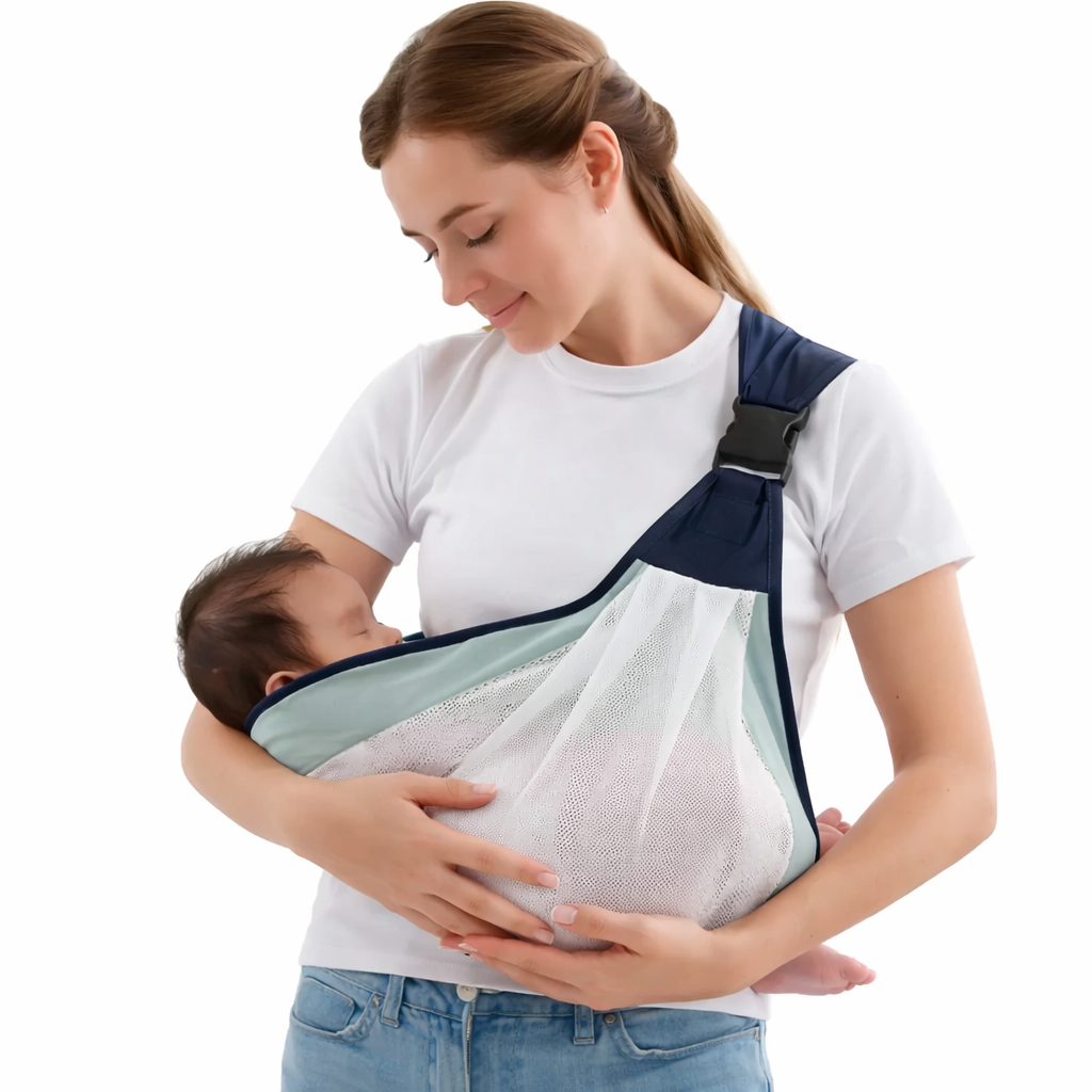 Fular Porta Bebé Ergonómico 👶 Cómodo, Seguro y Transpirable 0 a 24 Meses
