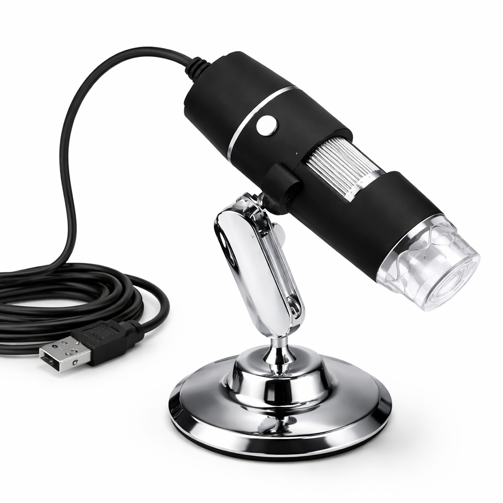 Microscopio Digital USB 1600X 🔬 Ideal para Estudio y Electrónica