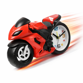 Reloj de Mesa Diseño Moto Deportiva 🏍 Decoración Moderna y Original