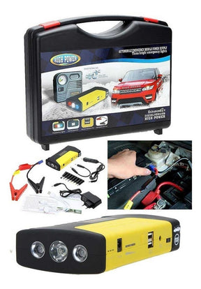 Arrancador de Batería + Compresor para Auto 🚗 Emergencias Todo en Uno
