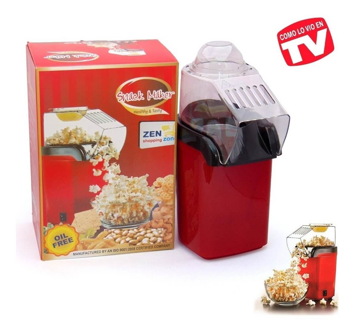 Crispetera Eléctrica 🍿 Palomitas Saludables Sin Aceite en Minutos