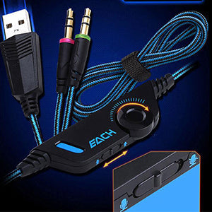 Audífonos Gamer Kotion G2000 🎮 Sonido Envolvente con Micrófono y Luz LED