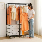Closet Organizador de Ropa con Zapatero y Cajones 👗 Gran Capacidad y Estructura Resistente