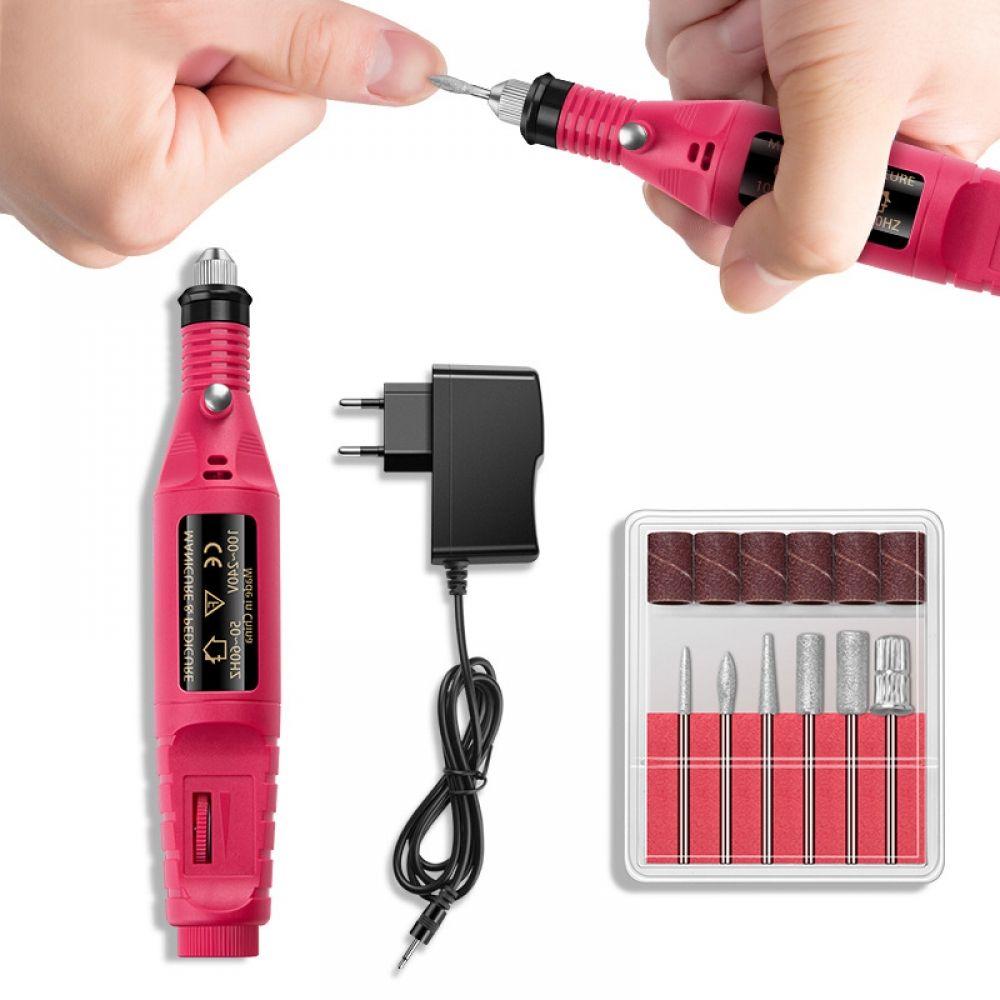 Pulidor Eléctrico de Uñas 💅 Kit Profesional Manicure y Pedicure x18 pz