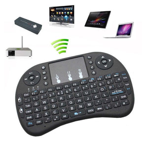 Mini Teclado Inalámbrico con AirMouse 🎮 Iluminado y Compatible con Android TV y Smart TV