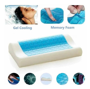 Almohada Ortopédica Memory Foam con Gel Frío 💤 Alivia Dolor Cervical y Mejora tu Descanso