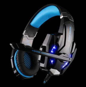 Audífonos Gamer Kotion G2000 🎮 Sonido Envolvente con Micrófono y Luz LED