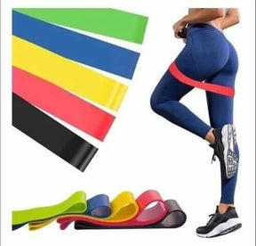 Bandas de Resistencia Set X5 💪 Entrena Glúteos, Piernas y Cuerpo en Casa