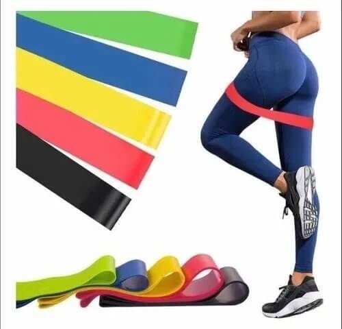 Bandas de Resistencia Set X5 💪 Entrena Glúteos, Piernas y Cuerpo en Casa