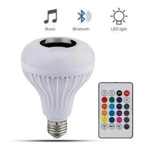 Bombillo Parlante Bluetooth 💡🎶 LED Multicolor con Control Remoto
