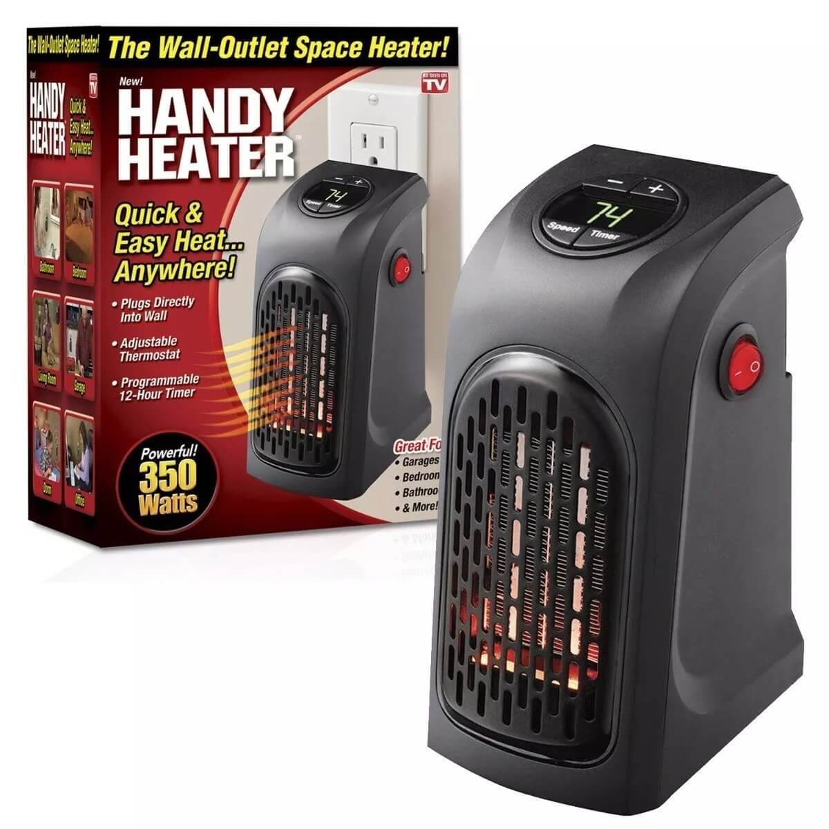 Calentador Portátil Handy Heater 🔥 Calefacción Rápida con Control Remoto