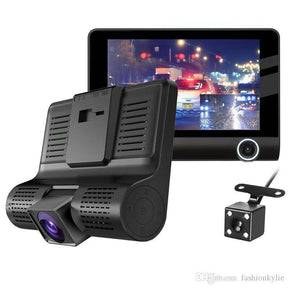 Cámara de Seguridad para Carro 🚗 Triple Visión + Reversa