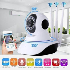 Cámara de Seguridad WiFi Robótica 360° 🌙 Visión Nocturna HD