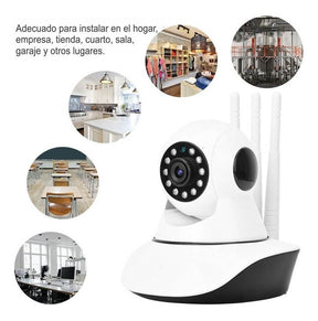 Cámara de Seguridad WiFi Robótica 360° 🌙 Visión Nocturna HD