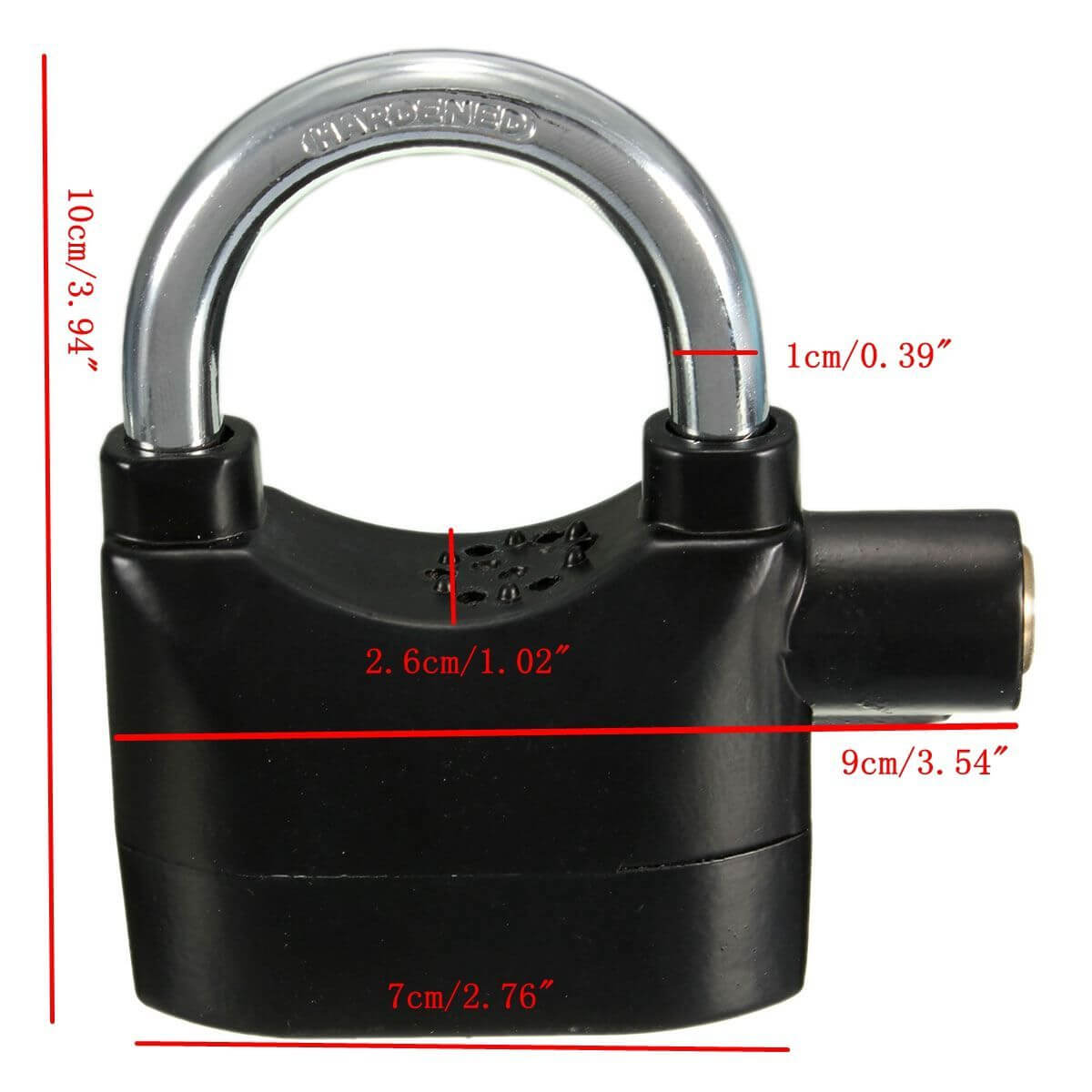 Candado con Alarma Antirrobo 🔒 para Bicicletas y Motos