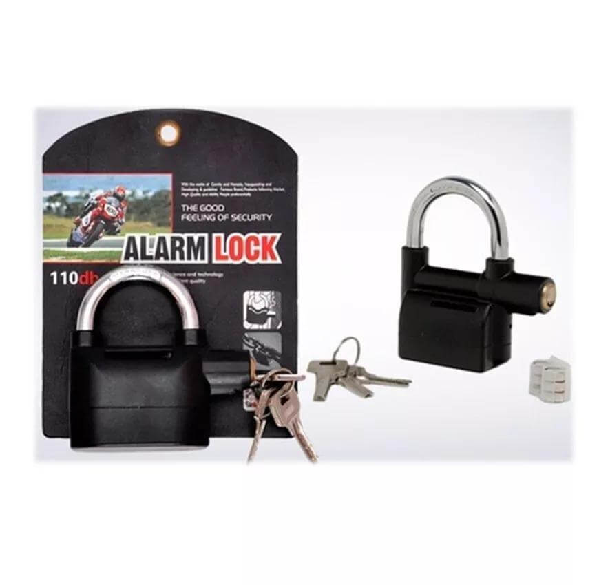 Candado con Alarma Antirrobo 🔒 para Bicicletas y Motos