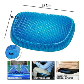 Cojín de Gel Ortopédico para Silla 🪑 Alivia Dolor de Coxis y Espalda