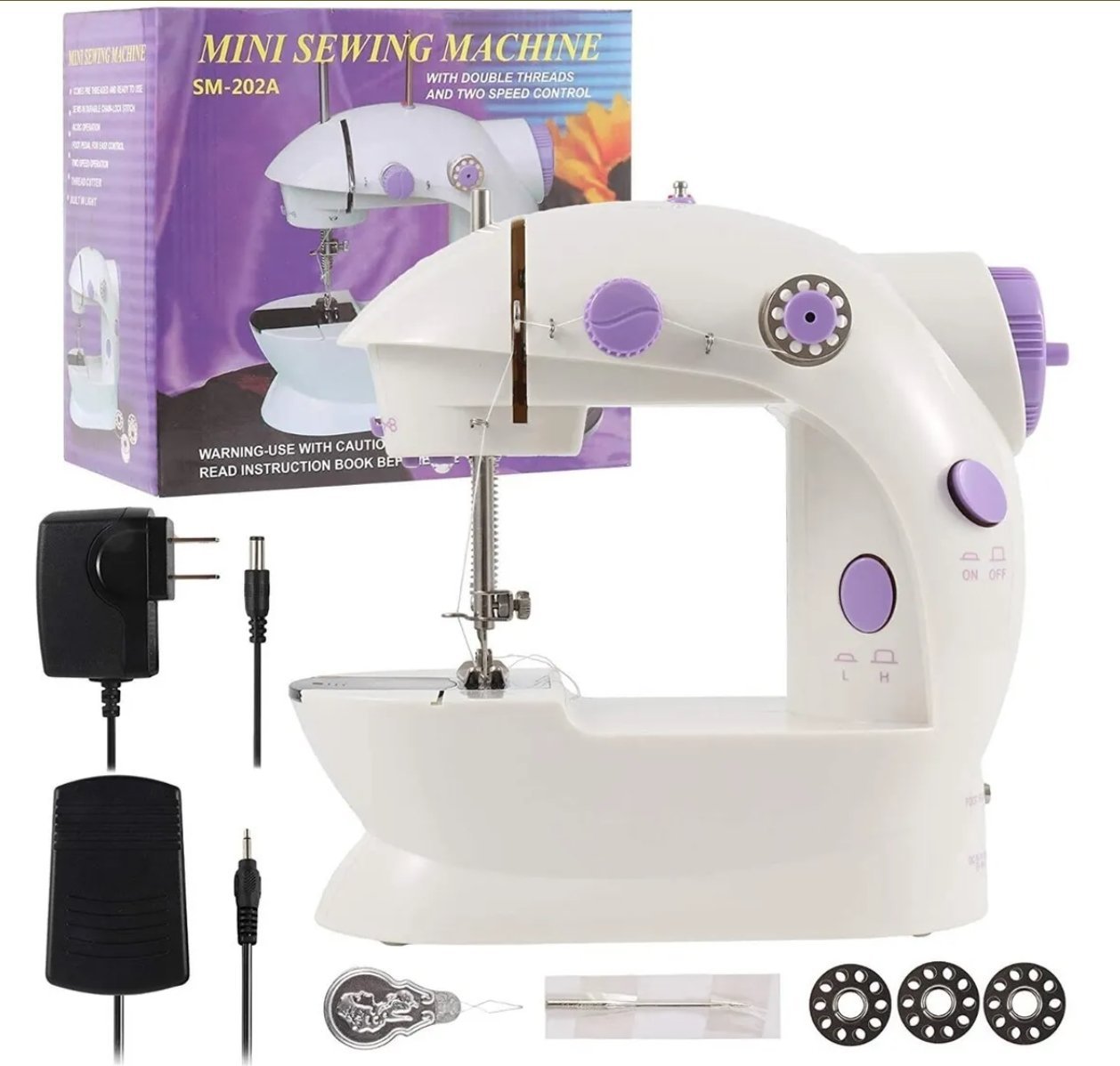 Mini Máquina de Coser Portátil 🧵 Ideal para Arreglos Rápidos en Casa